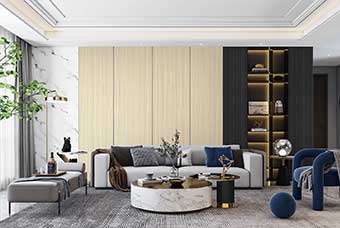 广元轻奢风格-客厅