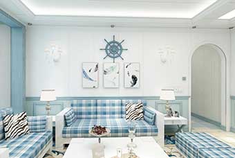 广元地中海风格-客厅