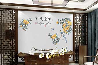 广元森佰汇航空纤维墙咔（富贵荣华）